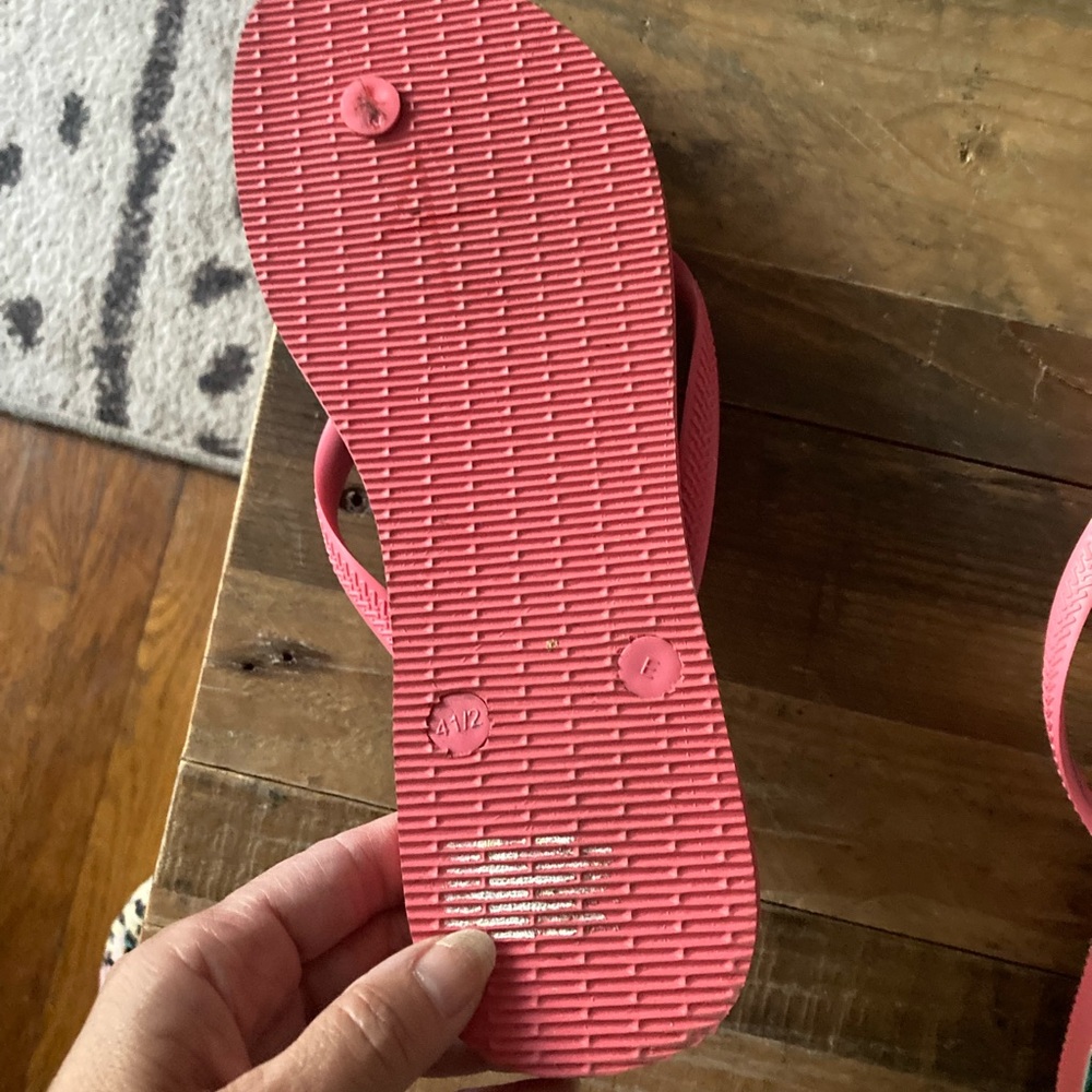 Havaianas Tropical Pink and Green Flip Flops - Picture 3 of 4